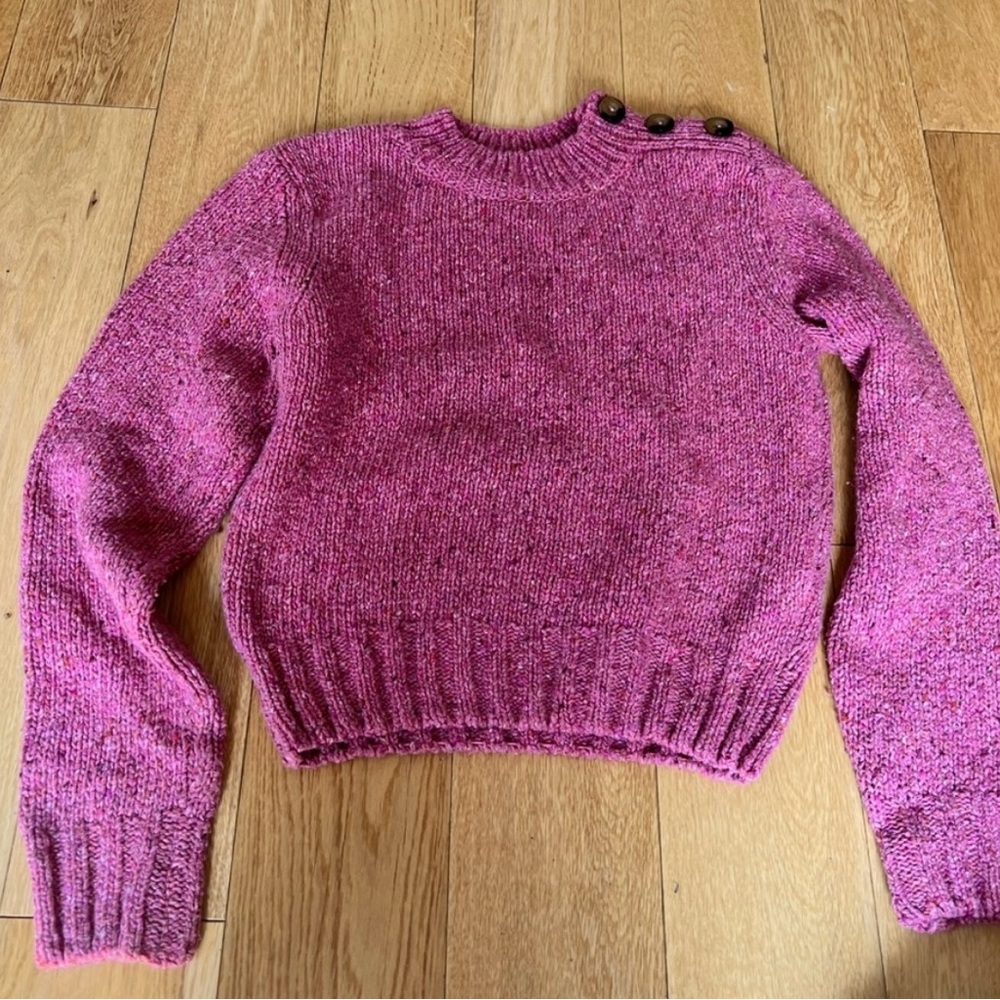Doen Kaia Knit Sweaterin Rhubarb S - Picture 3 of 5